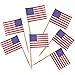 BLUETOP BLUE TOP 100 Pcs USA American Flag Toothpick FlagsSmall Toothpick Mini Stick Cupcake Toppers Olympic Games Celebration Party Decoration Celebration Cocktail picks for Party Bar Sport events - Image 3