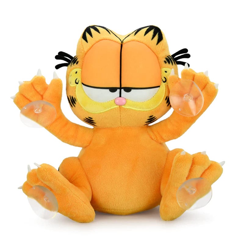 Kidrobot Garfield 8 Inch Suction Cup Window Clinger - Relaxed - Image 1