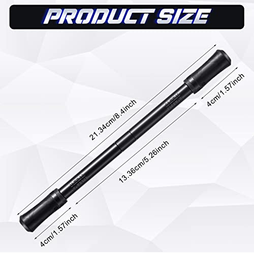 Outus 2 Pieces Spinning Pen Rolling Finger Rotating Gaming Trick Pen Mod with Tutorial No Refill Stress Releasing Brain Training Toys for Valentines Day Adults Office Supplies GiftsBlack - Image 3