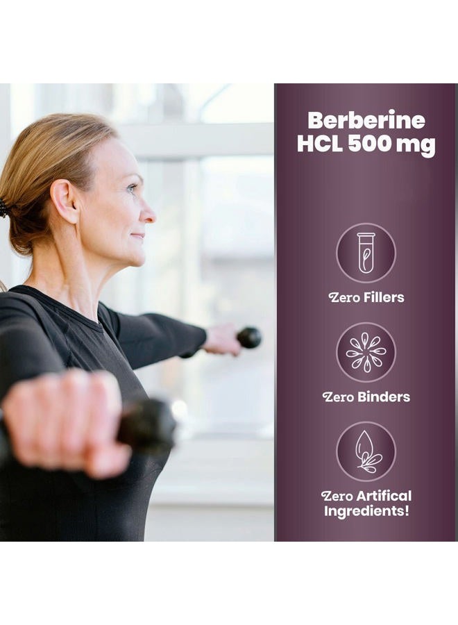 Simply Natures Pure Premium Berberine HCl 500mg - 120 Capsules - Cardiovascular Gastrointestinal Immune Support - Chromium Cinnamon - Image 5