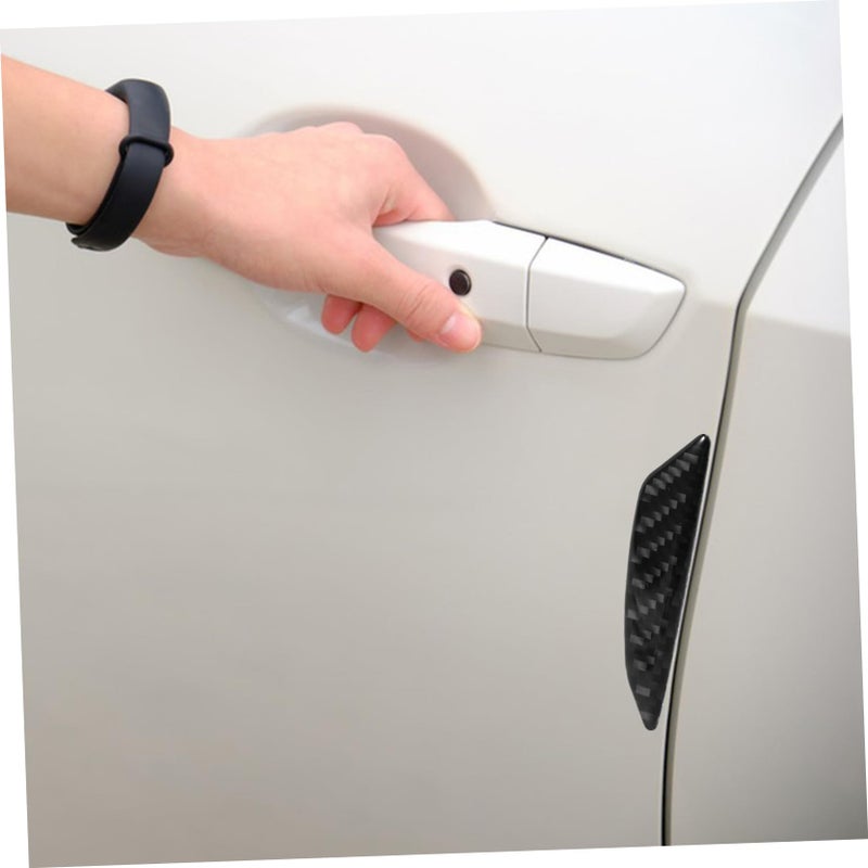 4Pcs Car Door Edge Guard Protector Scratch Trim Weather Resistant Black - Image 3