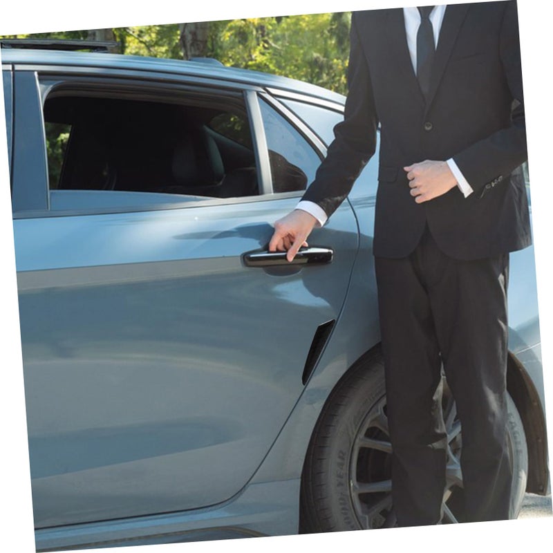 4Pcs Car Door Edge Guard Protector Scratch Trim Weather Resistant Black - Image 4
