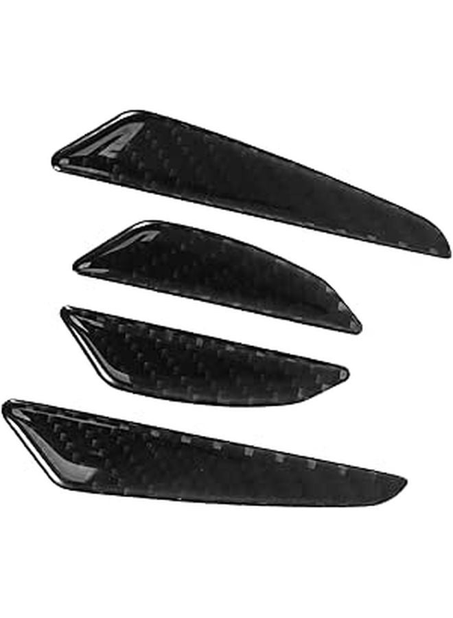 4Pcs Car Door Edge Guard Protector Scratch Trim Weather Resistant Black - Image 1