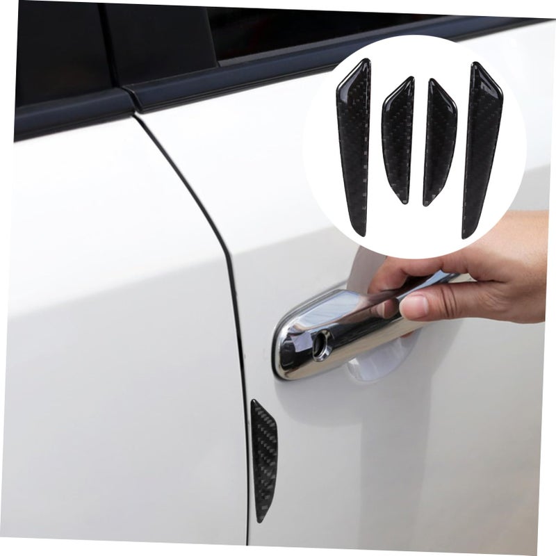 4Pcs Car Door Edge Guard Protector Scratch Trim Weather Resistant Black - Image 5