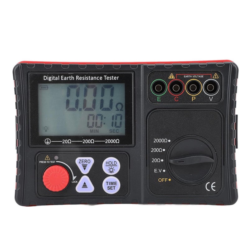 Aqxreight Digital Insulation Resistance Tester 0 2000 Ohm LCD Backlit Megohmmeter - Image 2