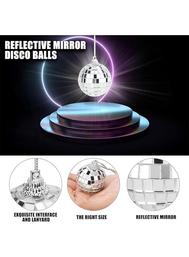 9 Pcs Silver Bright Disco Ball Decor, 3CM / 5CM / 6CM Silver Bright Reflective Mirror Balls, Used for Party Decoration, Lighting Effects, Home Decoration, Stage Props  - Image 2