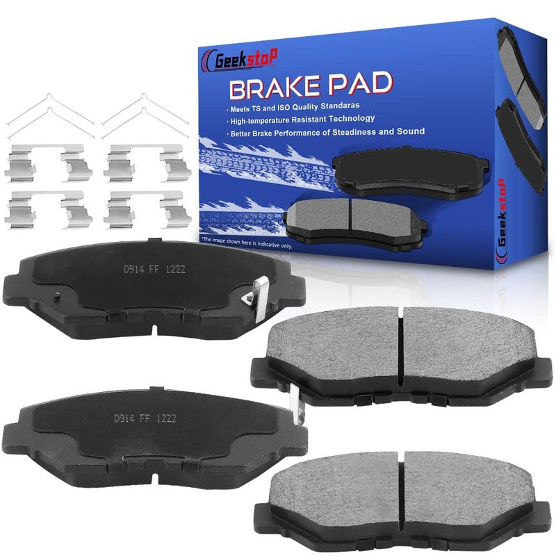 Front Ceramic Brake Pads for 20032017 Honda Accord 2002200620122016 Honda CRV 20032011 Honda Element 20032008 Honda Pilot 20122021 Honda Civic