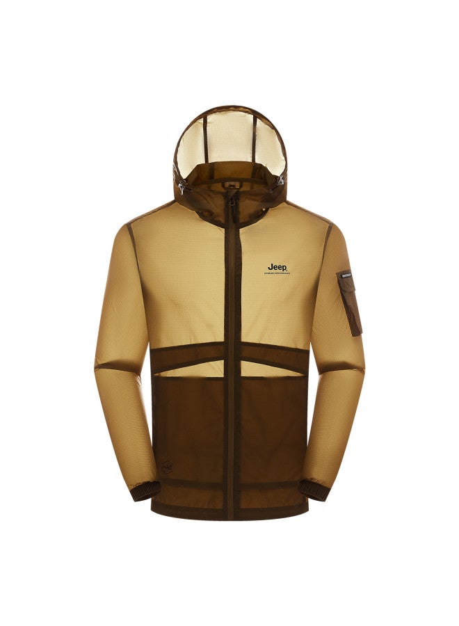 Jeep Men's Lightweight Breathable Outdoor Windbreaker Hooded Jacket - Image 5