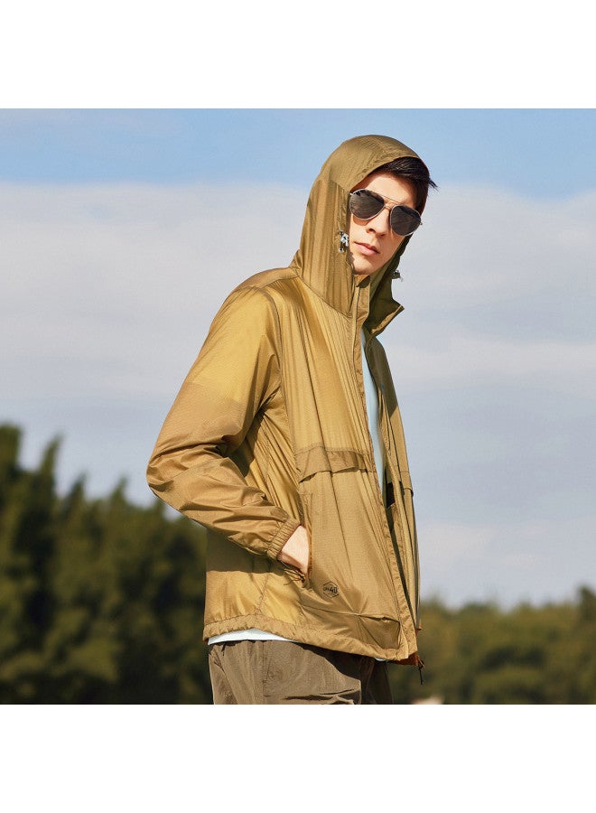 Jeep Men's Lightweight Breathable Outdoor Windbreaker Hooded Jacket - Image 3