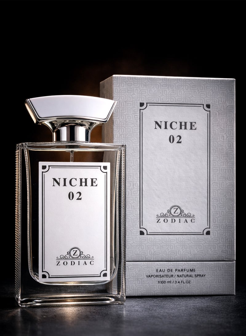 زودياك عطر زودياك نيش 02 أو دو بيرفيوم 100 مل | عطر فاخر للجنسين بنفحات حمضية وخضراء وخشبية مسكية | عطر مميز يدوم طويلاً برائحة منعشة - Image 1