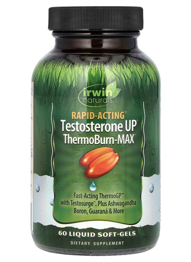 Irwin Naturals - Rapid Acting Testosterone UP® ThermoBurnMAX 60 Liquid SoftGels - Image 1