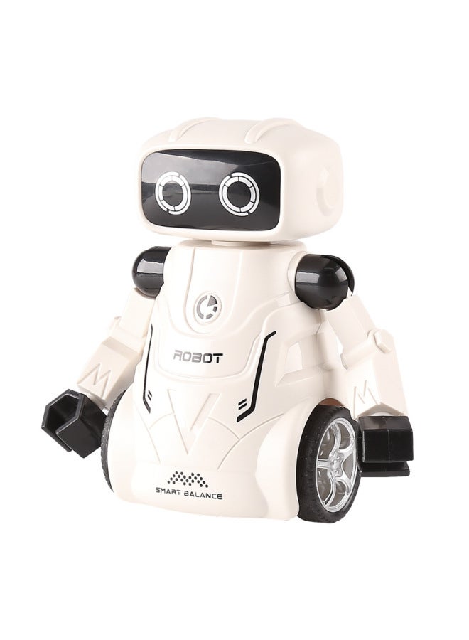 Children's Toy Dynamic Inertial Robot Fun Inertial Swing Educational Toy Dynamic Robot-Color:White - Image 1