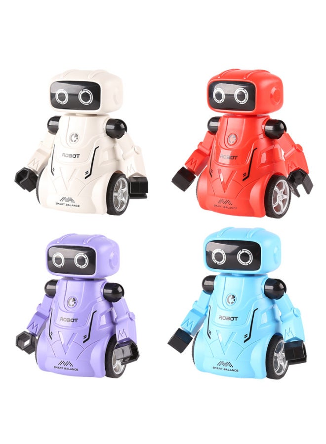 Children's Toy Dynamic Inertial Robot Fun Inertial Swing Educational Toy Dynamic Robot-Color:White - Image 2