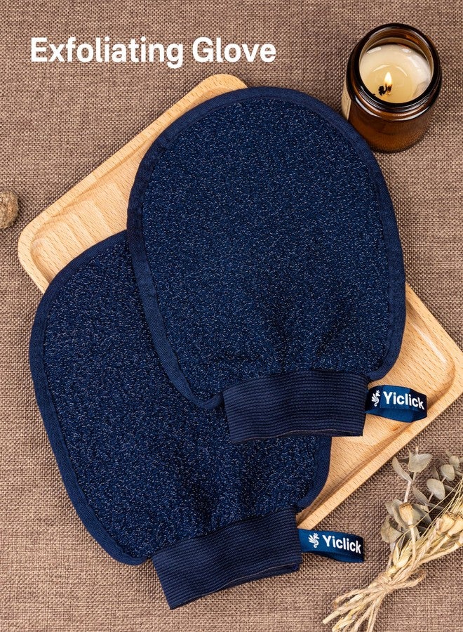 Yiclick Heavy Exfoliating Gloves, Exfoliating Body Scrubber Exfoliator, Korean Exfoliating Mitts for Dead Skin Remover, Body Scrub Mitt for Bath Shower, Exfoliate Gloves for Hand Leg Exfoliation - Image 2