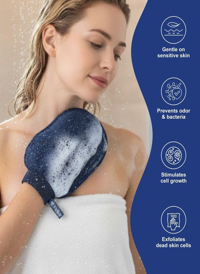 Yiclick Heavy Exfoliating Gloves, Exfoliating Body Scrubber Exfoliator, Korean Exfoliating Mitts for Dead Skin Remover, Body Scrub Mitt for Bath Shower, Exfoliate Gloves for Hand Leg Exfoliation - Image 4