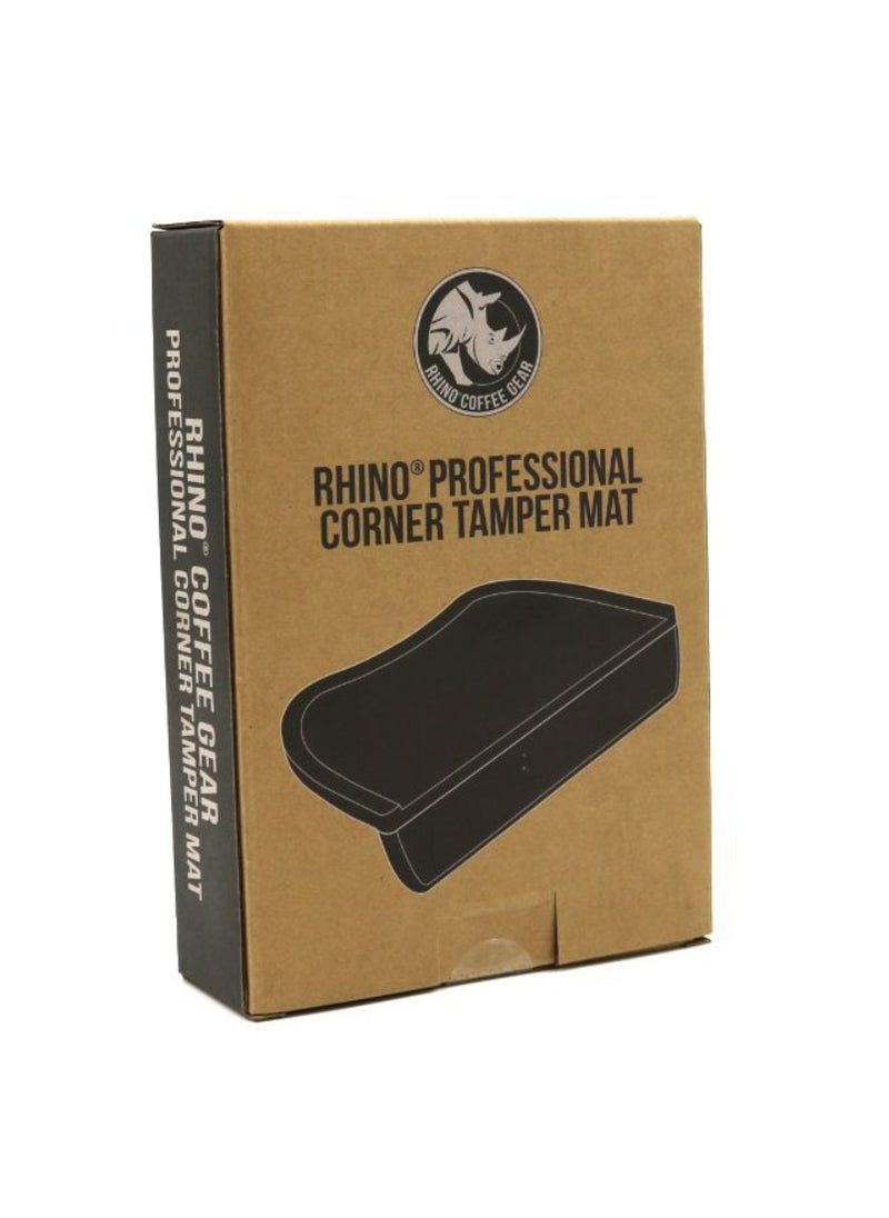Rhino Coffee Gear - Professional Corner Rubber Tamping Mat - Black - Image 1