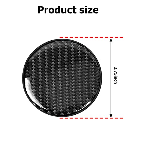 BESULEN Car Cup Holder Coaster 2 PCS Carbon Fiber NonSlip Embedded Coasters Universal 275 Inch Cup Holder Insert Coaster Pad Sports Racing Durable Drink Mat Car Interior Accessories - Image 3