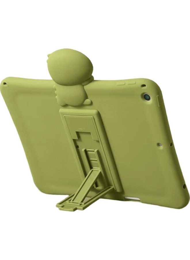 Sehan Shihan, Suitable For Ipad 9 Case, 10.2-Inch Model, Ipad 7/8 Generation, Children'S Skin-Friendly Soft Silicone, With Pencil Slot, Cartoon Cute Full Protection, Shockproof With Stand, Little Dinosaur Design - Image 1