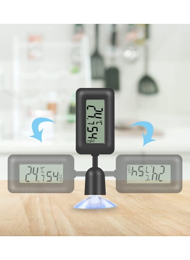 LCD Digital Hygrometer Thermometer with Backlight for Reptile vivarium, Greenhouse, and Incubator