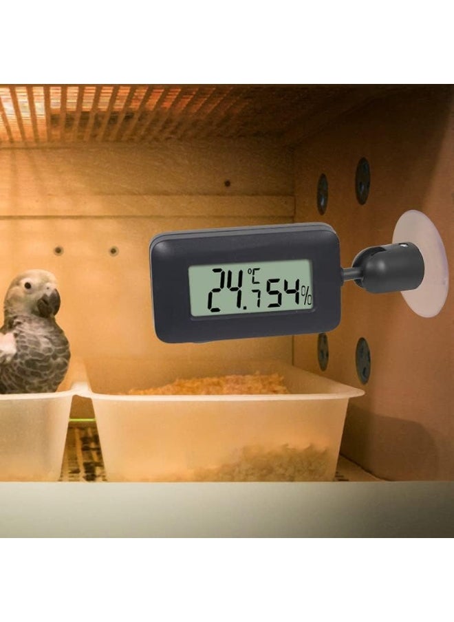 LCD Digital Hygrometer Thermometer with Backlight for Reptile vivarium, Greenhouse, and Incubator