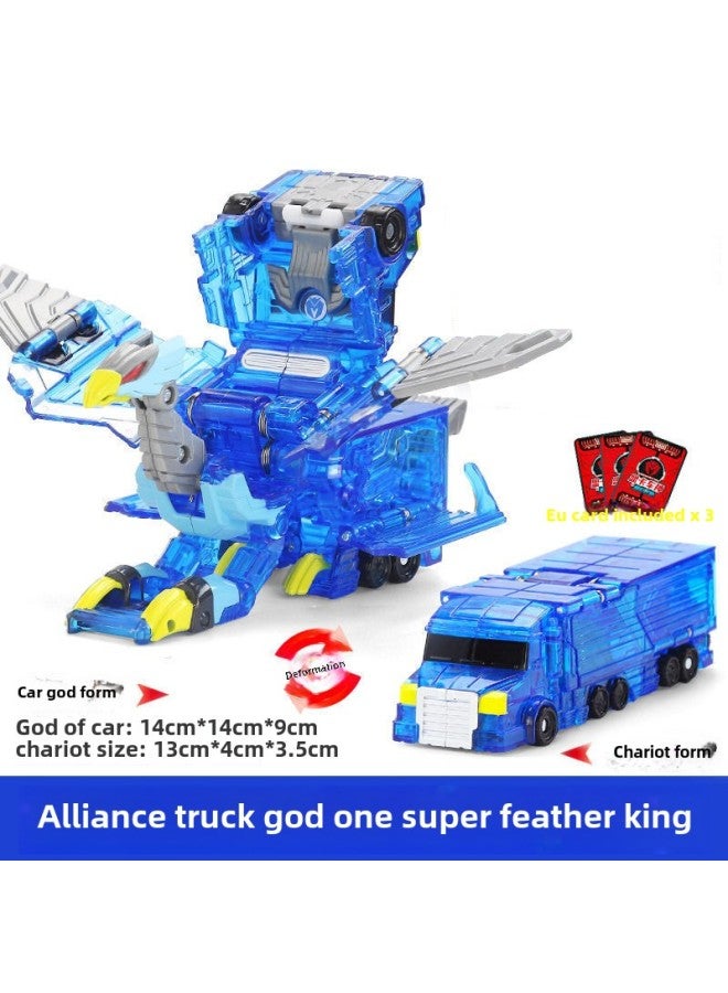 Genuine Alliance Truck Car God Magic Yuan Bead Battle Spirit Empty God Of War Giant Tower Sky Soldiers Whistling Fire Children's Deformed Car God Toy-Color:Alliance Truck God-Magic Showdown-Giant Tower Sky Soldiers - Image 3