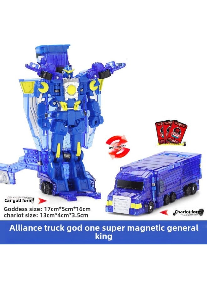 Genuine Alliance Truck Car God Magic Yuan Bead Battle Spirit Empty God Of War Giant Tower Sky Soldiers Whistling Fire Children's Deformed Car God Toy-Color:Alliance Truck God-Magic Showdown-Giant Tower Sky Soldiers - Image 5