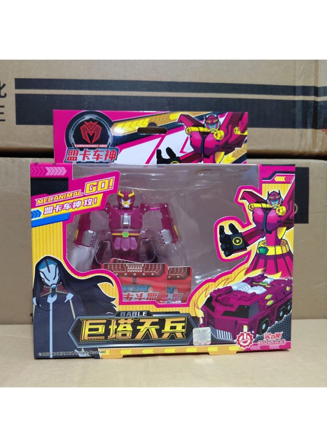 Genuine Alliance Truck Car God Magic Yuan Bead Battle Spirit Empty God Of War Giant Tower Sky Soldiers Whistling Fire Children's Deformed Car God Toy-Color:Alliance Truck God-Magic Showdown-Giant Tower Sky Soldiers - Image 1