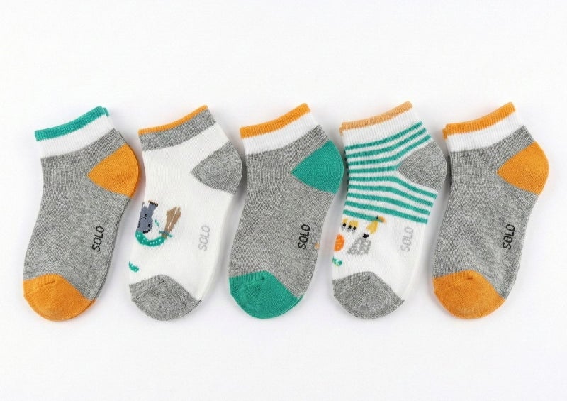 Solo Pack of 5 Cotton Socks