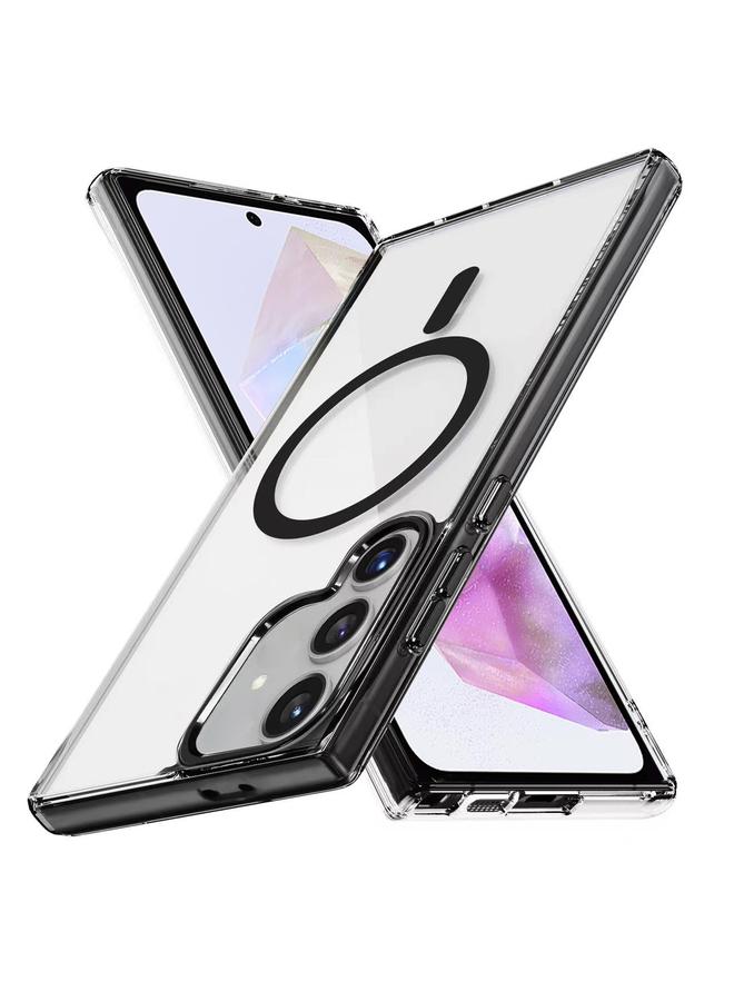 S-TOP Case For Samsung Galaxy A35 5G Ice Color Magnetic Series TPU Hybrid Acrylic Magsafe Phone Case - Image 1