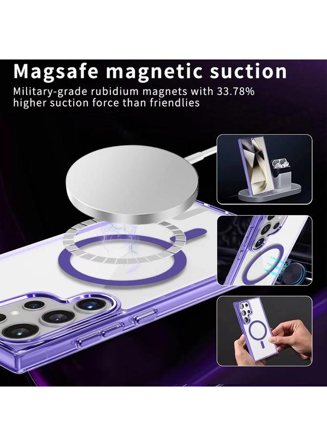 S-TOP Case For Samsung Galaxy A35 5G Ice Color Magnetic Series TPU Hybrid Acrylic Magsafe Phone Case - Image 3