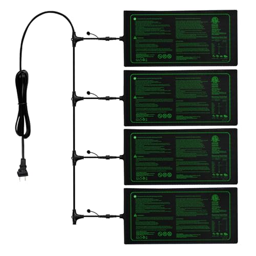 Ruyyi 4in1 Seedling Heat Mat,Warm Hydroponic Heating Pad for Indoor Seed Starting,Brewing and Greenhouses,Durable Waterproof Germination Station Heat Mat (20" x 10"- Heat Mat) - Image 1