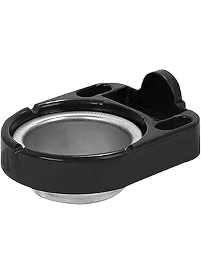 Wall Mounted Stainless Steel Ashtray Separable Ash Holder Black Non Drill Smoking Box - Image 1