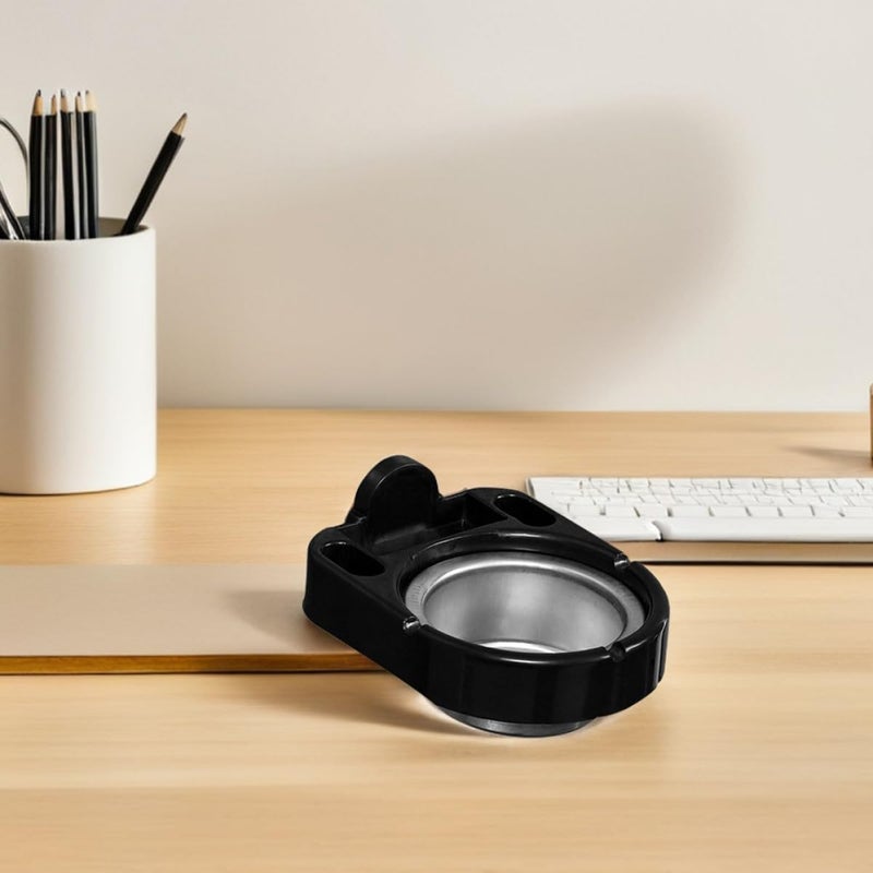 Wall Mounted Stainless Steel Ashtray Separable Ash Holder Black Non Drill Smoking Box - Image 5