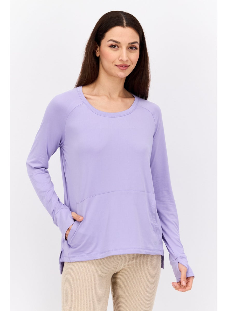 Women Sportswear Fit Long Sleeve Training Top, Lavender - pzsku/ZCA485AC4F2EA6C4644BCZ/45/_/1737642184/7f43927b-7e6f-4772-b9cd-f9f31a61b742