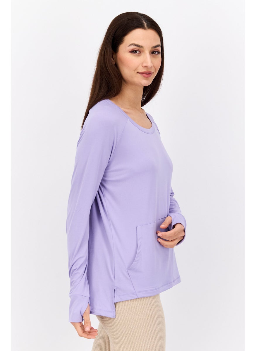 Women Sportswear Fit Long Sleeve Training Top, Lavender - pzsku/ZCA485AC4F2EA6C4644BCZ/45/_/1737642186/95ab2870-d5d8-4710-8ab0-9ab8eb437e67