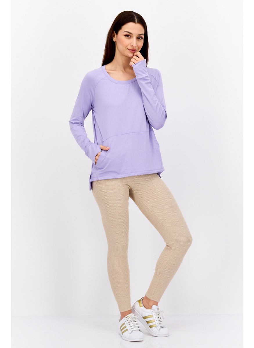 Women Sportswear Fit Long Sleeve Training Top, Lavender - pzsku/ZCA485AC4F2EA6C4644BCZ/45/_/1737642192/aeaa4483-972c-4f9d-acb8-550295ad04e7