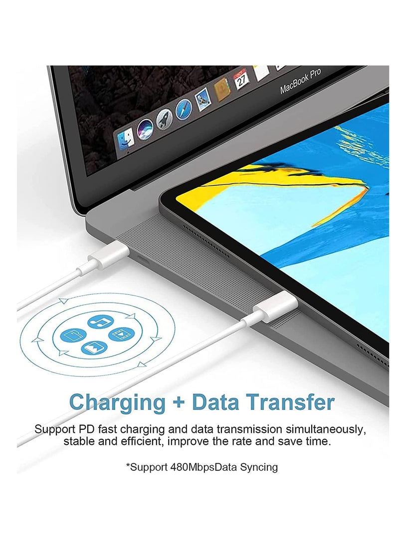 NTECH (20W) USB-C Fast Charger For iPad Pro 12.9) 6.6ft USB C Cable to USB C Fast Wall Charger And Plug Power Adapter (For iPad Pro 11 inch 2021/2020/2018) iPad Mini 6th - Image 4