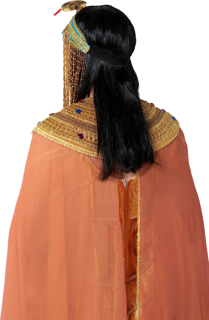 Rubies إكسسوار زي نسائي مصري من فورم نوفيلتيز، رأس ثعبان مزين بالخرز، مستلزمات الحفلات، ذهبي، مقاس واحد أمريكي - Image 4