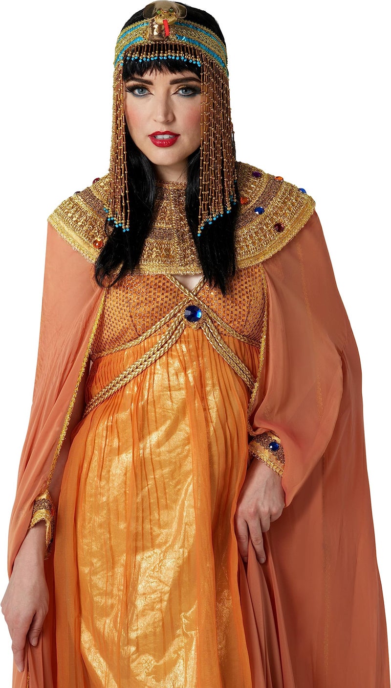 Rubies إكسسوار زي نسائي مصري من فورم نوفيلتيز، رأس ثعبان مزين بالخرز، مستلزمات الحفلات، ذهبي، مقاس واحد أمريكي - Image 1