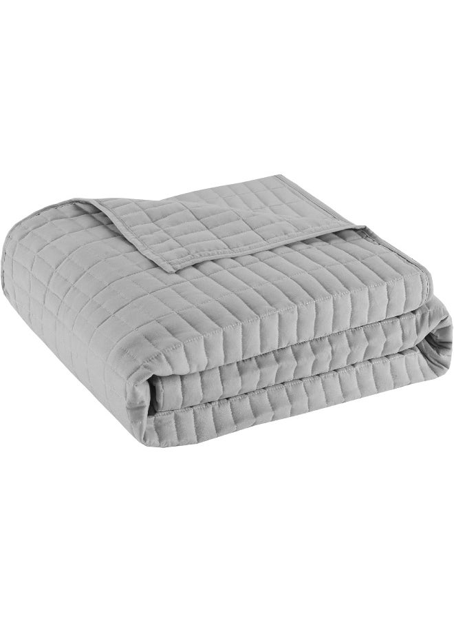 Comfort Spaces Comfort Spaces Soft Microfiber Solid Blush Stitched Quilted Pattern 5 Piece All Season Cozy Bedding with Bedskirt, Matching Shams, Decorative Pillow  - Image 5