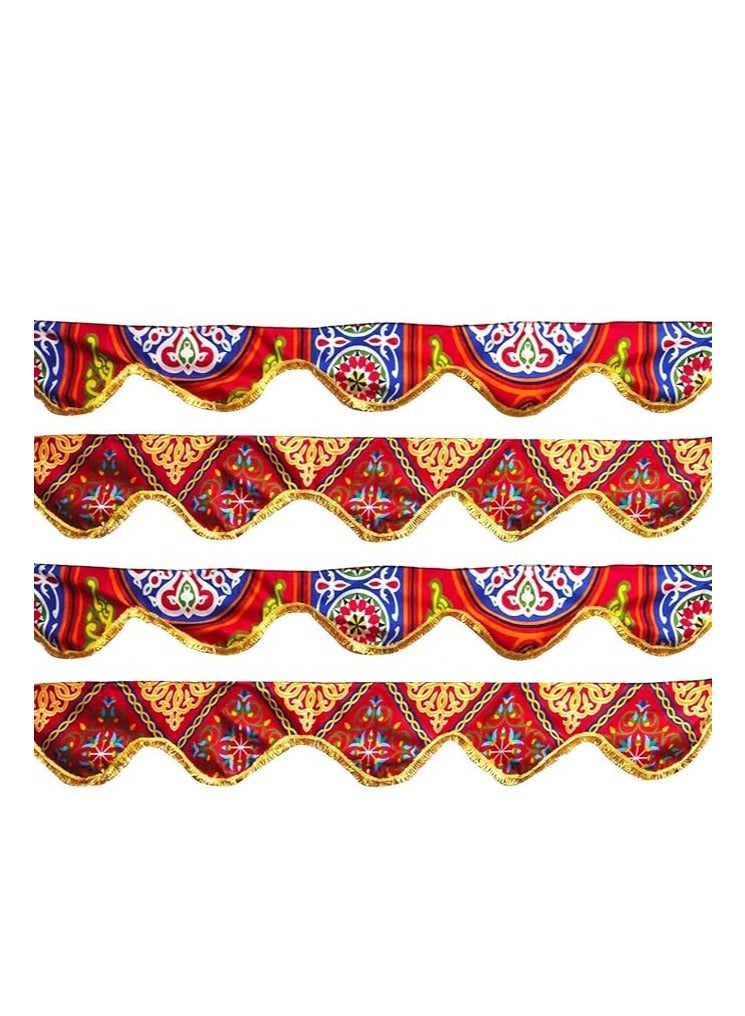 زينة رمضان بتصميم أنصاف دوائر – طول 5 متر – متعددة الألوان  - Image 1