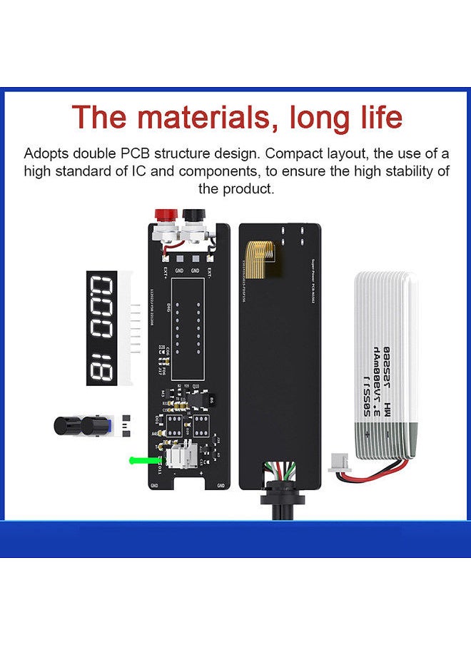 Generic - Three-Screen Digital Display Mainboard Multimeter Accurate Motherboard Voltage Data Detect Tool Voltage Internal Resistance Capacitance Tester - Image 1