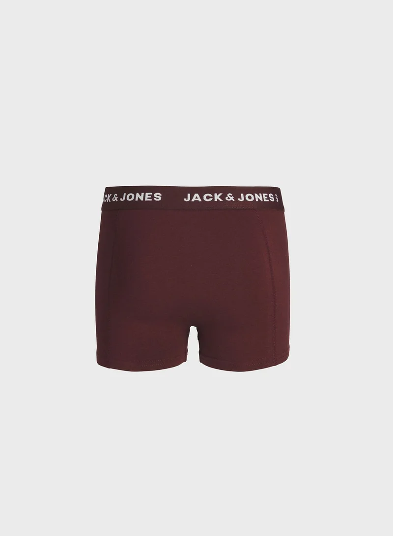 Jack & Jones Junior Youth 5 Pack Assorted Trunks