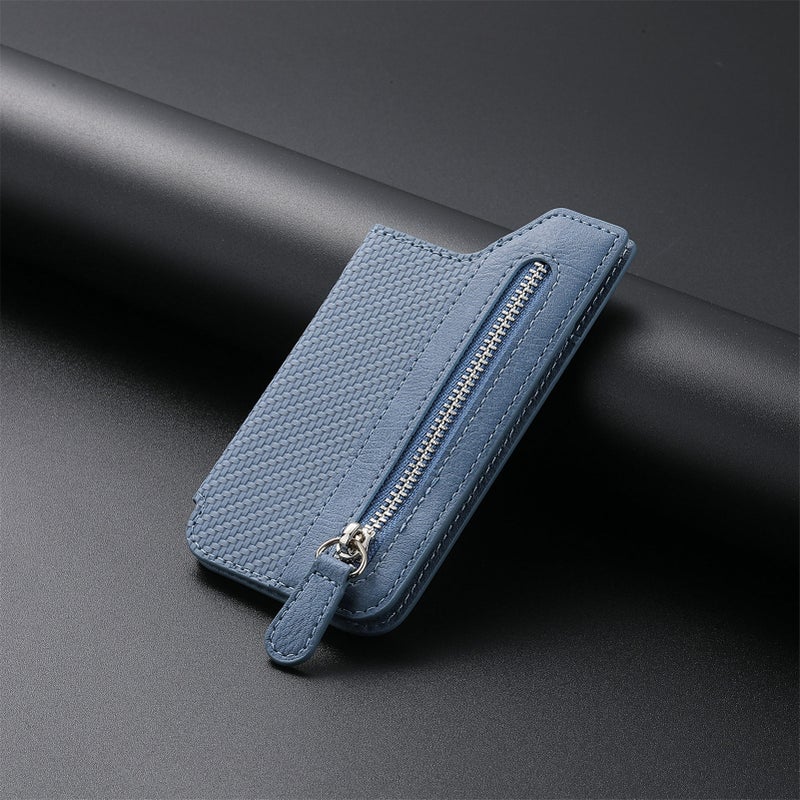 Creative Flip Cover Card Holder Wallet Blue 