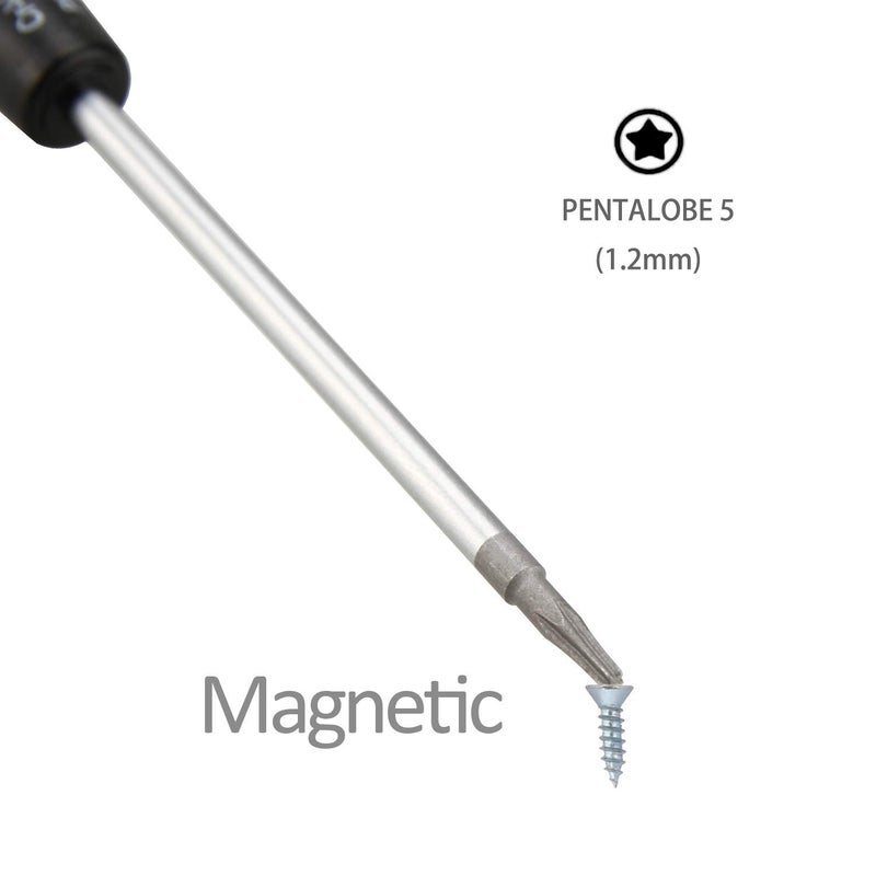 HQMaster Pentalobe Screwdriver for Apple MacBook Air & MacBook Pro with Retina Display Macs Notebook Laptop Back Case Bottom Cover Star Screws Computer Repairing Opening Tool - Image 2