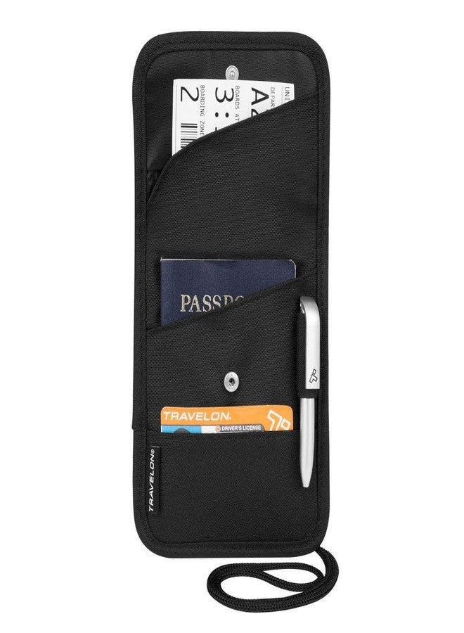 Travelon Folding ID and Boarding Pass Holder, Black, One Size - Image 2