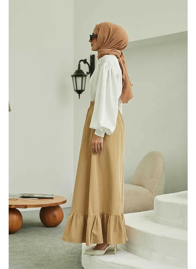 Neways 2281-PIECE Paint Elastic Skirt Beige