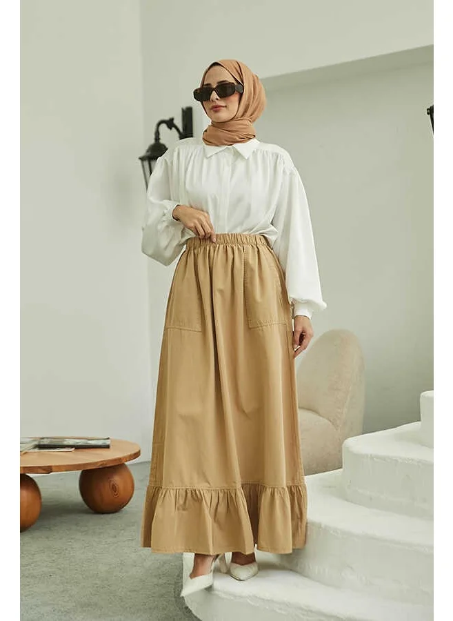 Neways 2281-PIECE Paint Elastic Skirt Beige