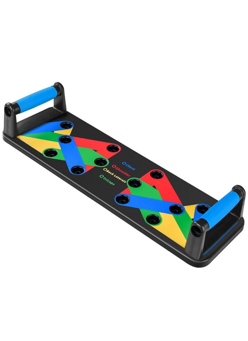 Gravity Push Up Board 9 in 1 Home Workout Equipment Multi-Functional Pushup Bar System Fitness Floor Chest Muscle Exercise Professional Equipment Burn Fat Strength Training Arm - Image 1