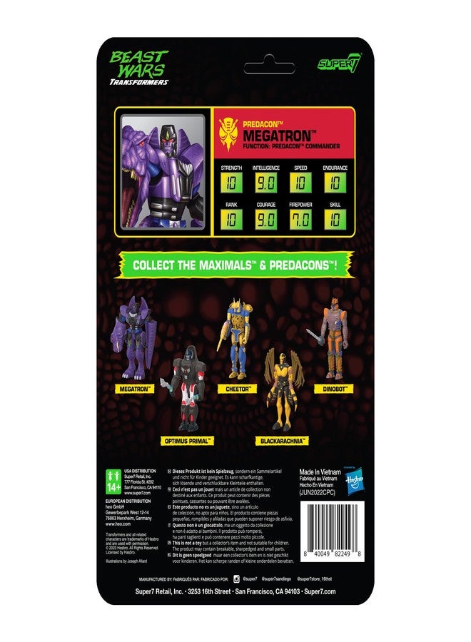 Super7 Transformers Beast Wars Megatron - 4" Transformers Action Figure Classic Cartoon Collectibles and Retro Toys - Image 3